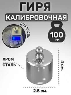 Гиря калибровочная 100 гр. PLANETAVESOV 69133747 купить за 174 ₽ в интернет-магазине Wildberries