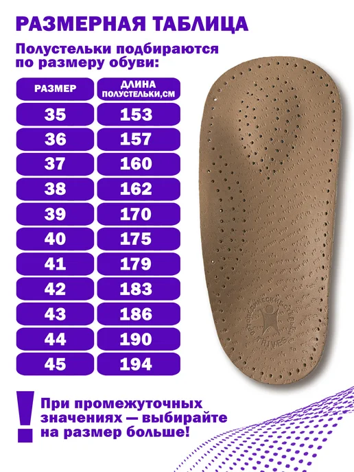 Trives Полустельки ортопедические для обуви, коричневый, фото 2