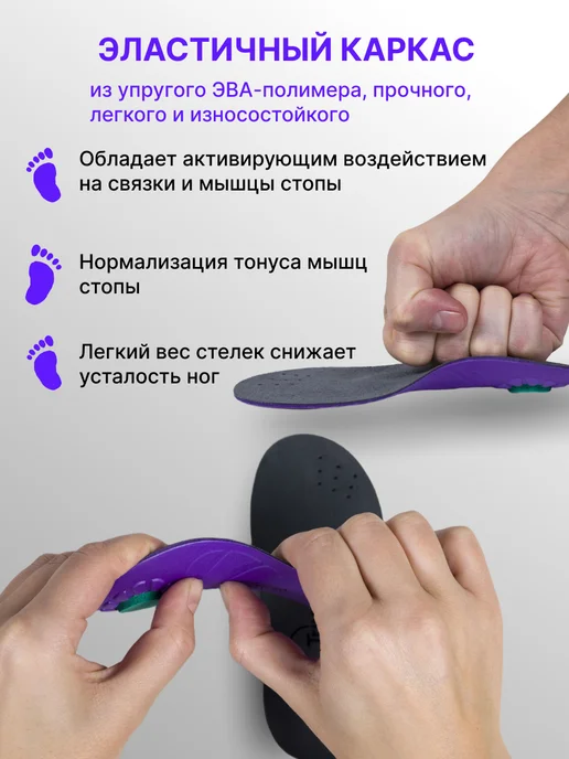 Trives Стельки ортопедические детские при плоскостопии, серый, фото 8