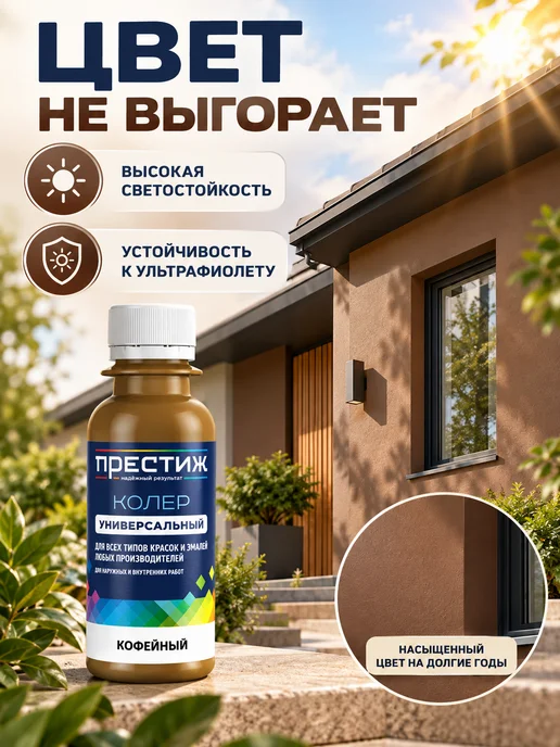 Престиж Колер для краски Кофе 100 мл, 100 мл, фото 6