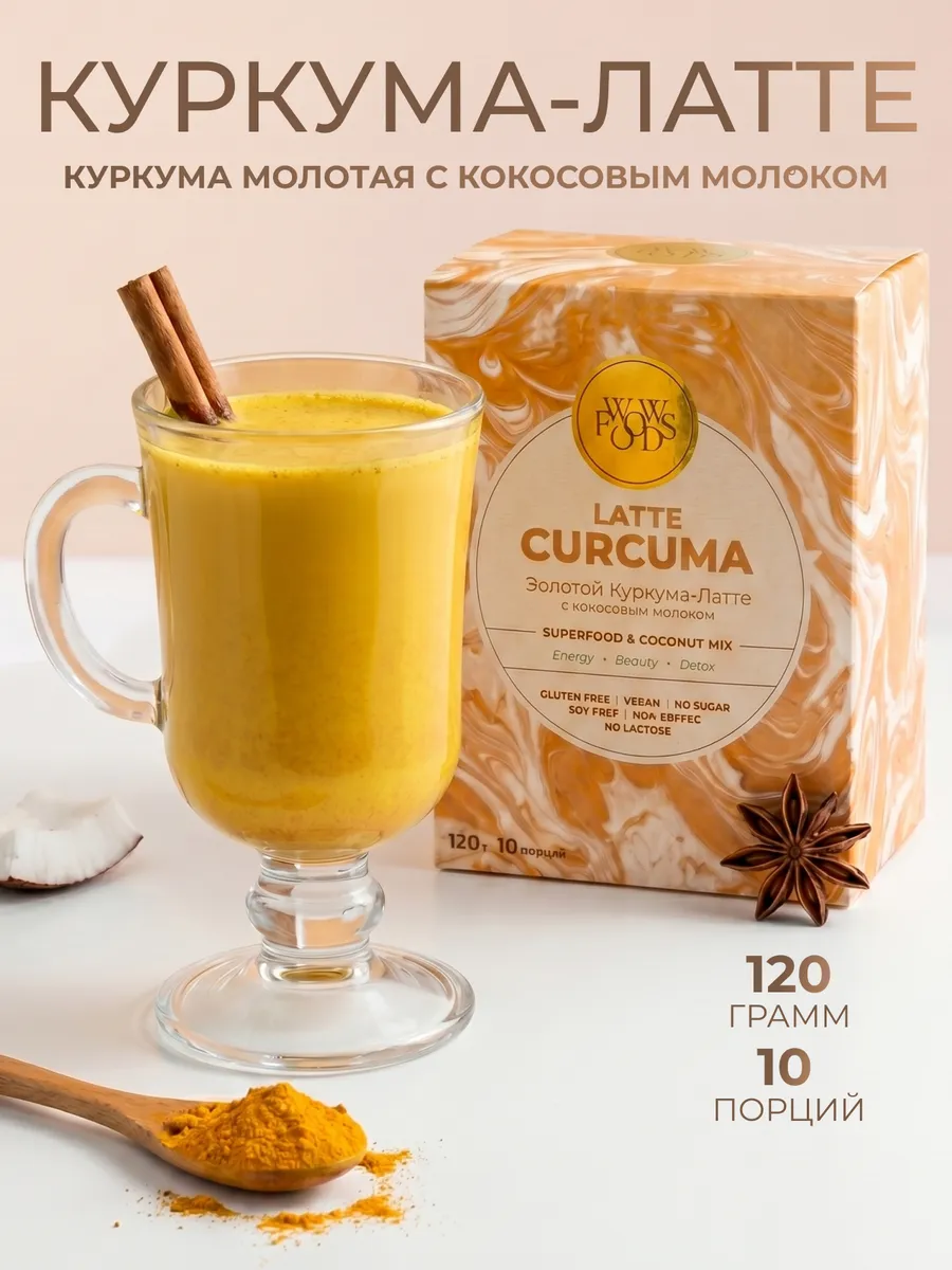 Куркума латте для похудения напиток