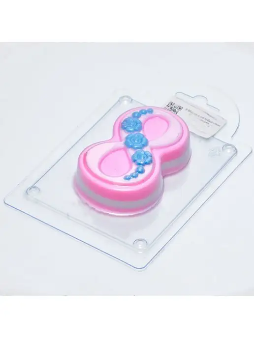 AnyMolds 8 Марта с незабудками форма для мыла, белый