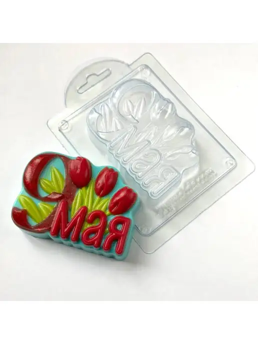 AnyMolds 9 мая с тюльпанами форма для мыла, вариант, фото 2
