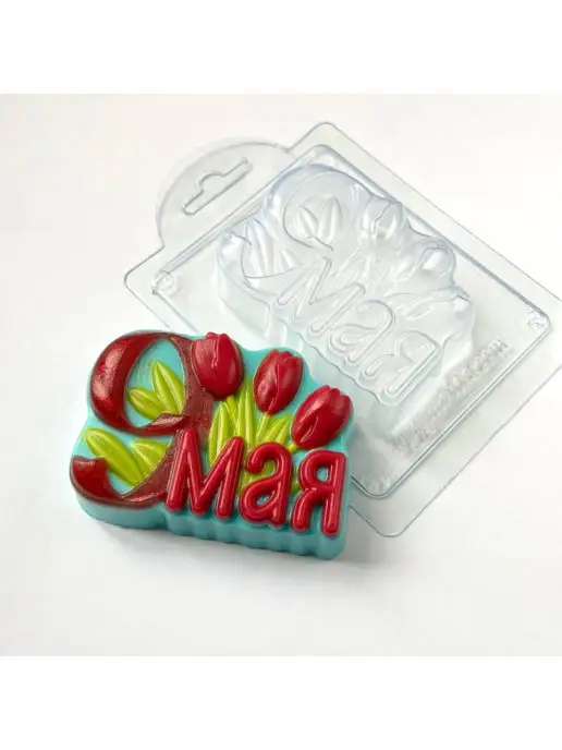 AnyMolds 9 мая с тюльпанами форма для мыла, вариант, фото 6