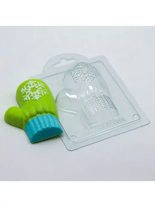 AnyMolds Варежка правая форма для мыла, белый