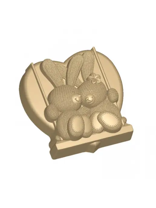 AnyMolds Зайки на качелях форма для мыла, белый, фото 4