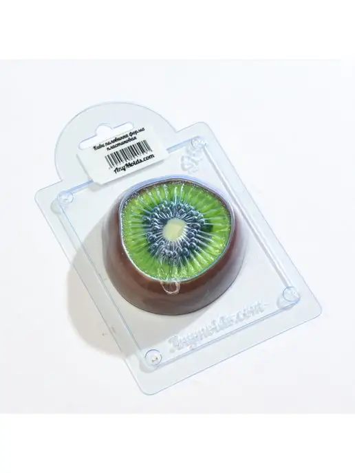 AnyMolds Киви половинка форма для мыла и шоколада, белый
