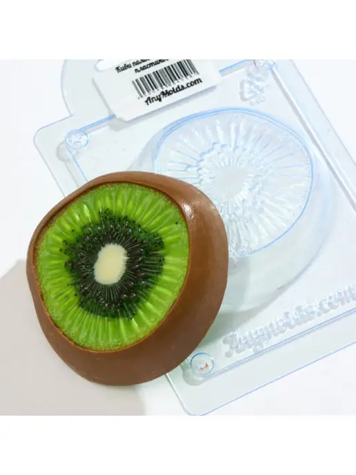 AnyMolds Киви половинка форма для мыла и шоколада, белый, фото 2