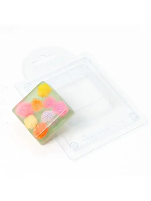 AnyMolds Мини квадрат форма для мыла и шоколада, белый
