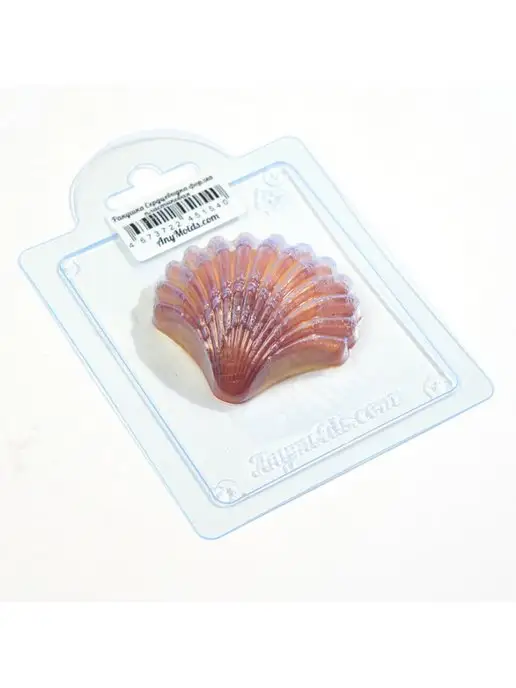 AnyMolds Ракушка Сердцевидка форма для мыла, белый, фото 2