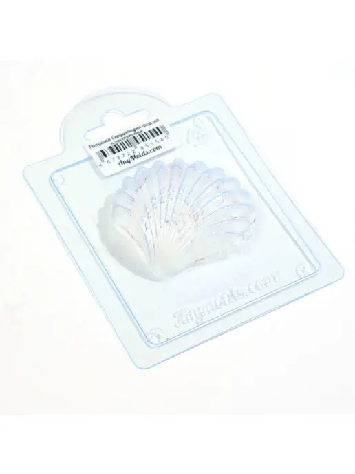 AnyMolds Ракушка Сердцевидка форма для мыла, белый, фото 5