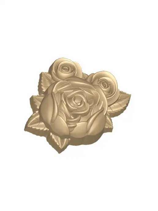 AnyMolds Роза с бутонами форма для мыла, белый, фото 3