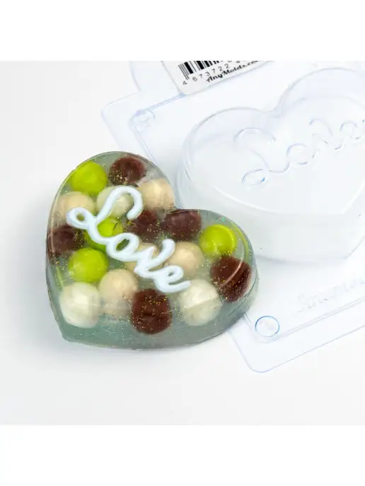 AnyMolds Сердце Love форма для мыла и шоколада, белый, фото 4