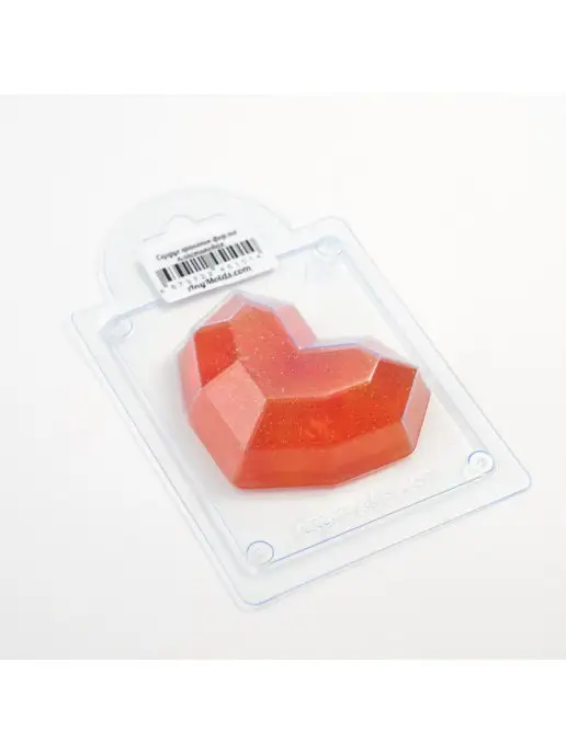 AnyMolds Сердце граненое форма для мыла, белый, фото 4