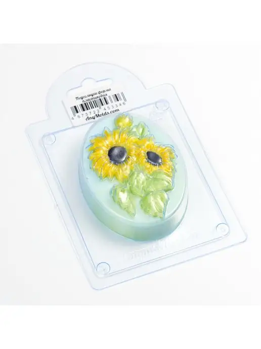 AnyMolds Подсолнухи форма для мыла и шоколада, белый