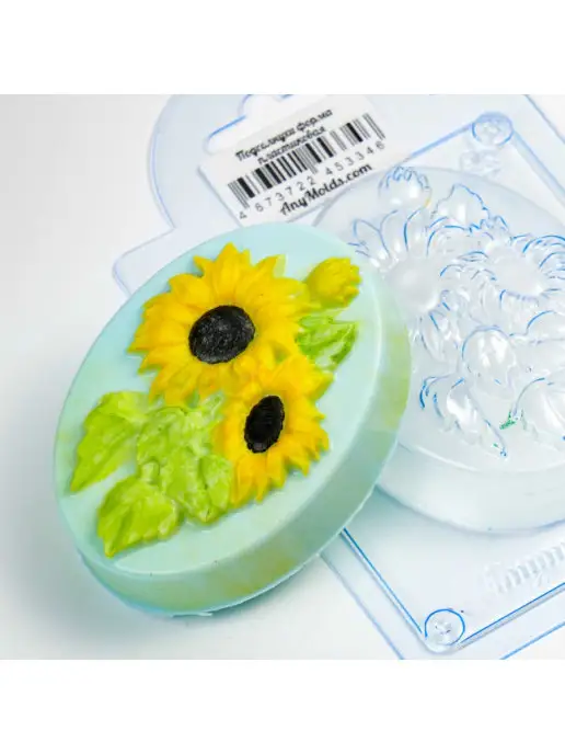 AnyMolds Подсолнухи форма для мыла и шоколада, белый, фото 3