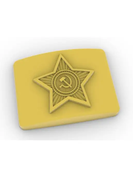 AnyMolds Бляха форма пластиковая. 23 февраля, белый, фото 5