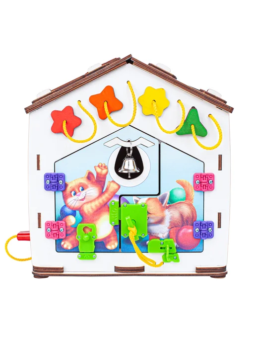 Jolly Kids Бизиборд со светом Барабан, белый, фото 6