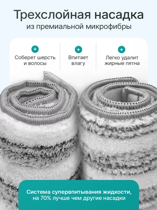 Easy Clean Насадки для любой швабры STANDART 2 шт, вариант, фото 2