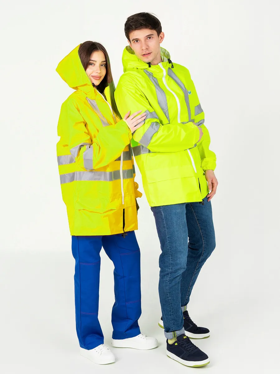 Куртка Сигнальная От Дождя Влагозащитная Спецодежда Бисер.