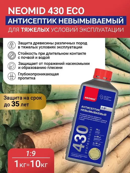 Neomid Антисептик пропитка 430 ECO, вариант