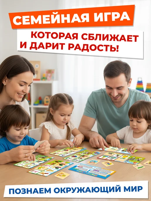 Дютоша Настольные игры для детей Лото домашние животные 3 4 5, зеленый, фото 7