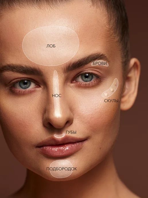 OK Beauty Хайлайтер для лица, аджастер, концентрированный, тон Solar, желтый, фото 3