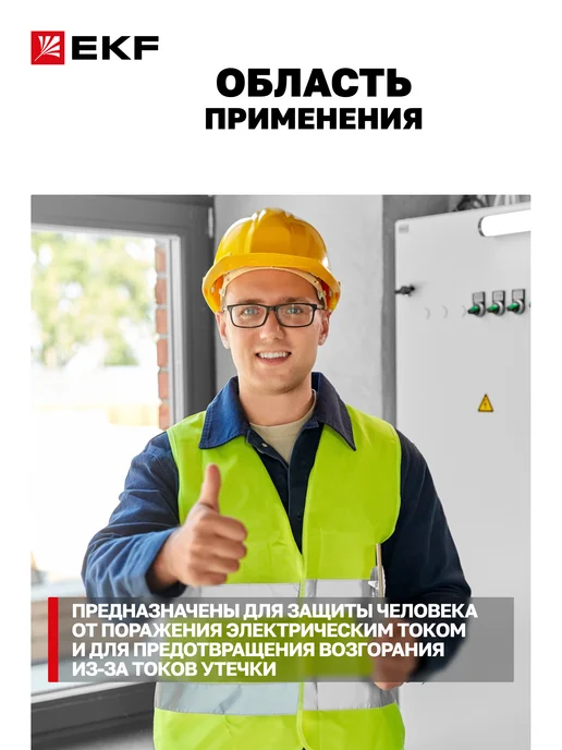 EKF Устройство защитного отключения селективное 25А, серый, фото 2