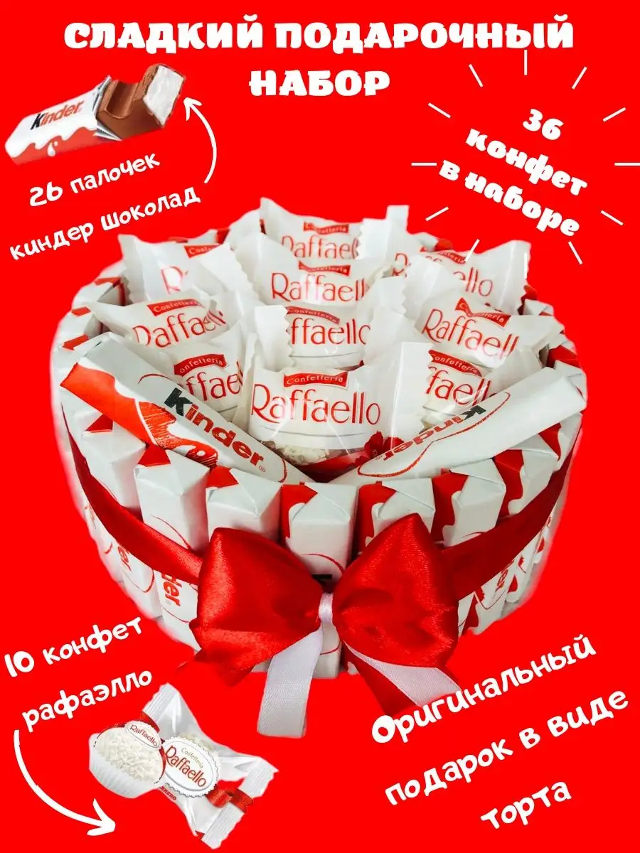 Торт из конфет Сладкий подарок купить в Москве со срочной доставкой 24/7 недорого