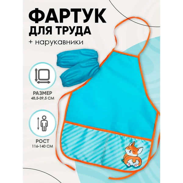 Фартук для труда, с нарукавниками