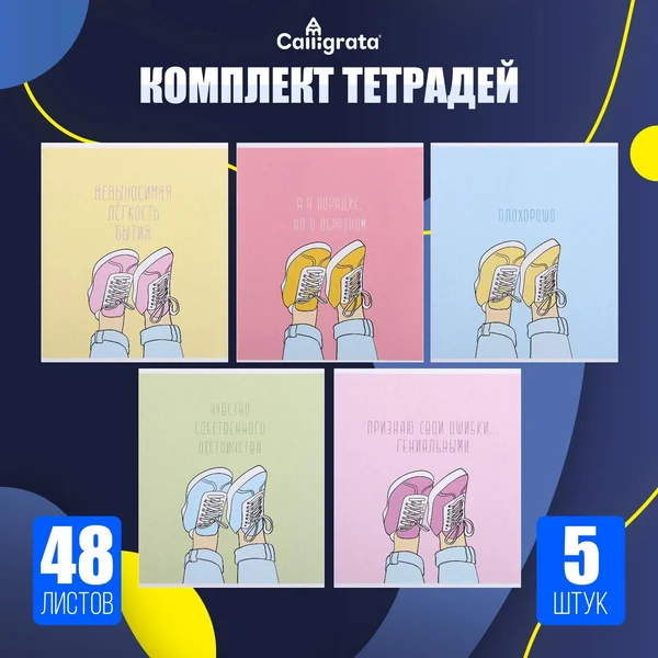 Набор общих тетрадей 48 листов