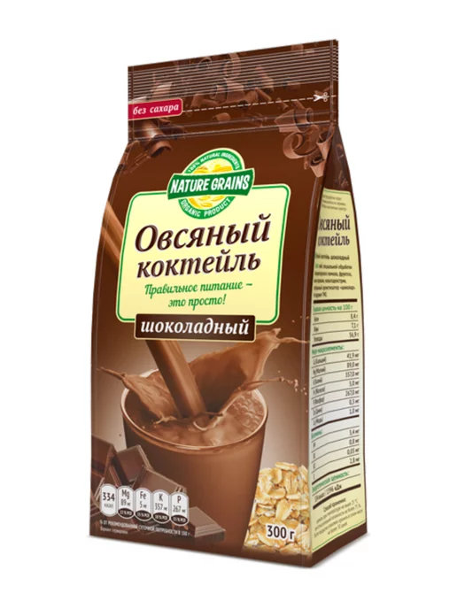 ЭКО ОТДЫХ Коктейль Овсяный Ванильный 250г, 300 г