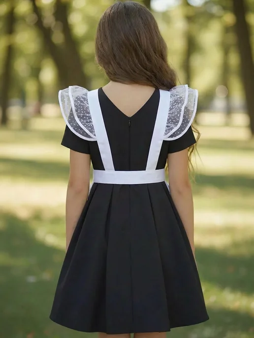 Beatricce Фартук школьный, белый, фото 2