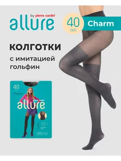 Колготки капроновые с имитацией чулков 40 100 ден Charm Allure 70399830 купить за 248 ₽ в интернет-магазине Wildberries