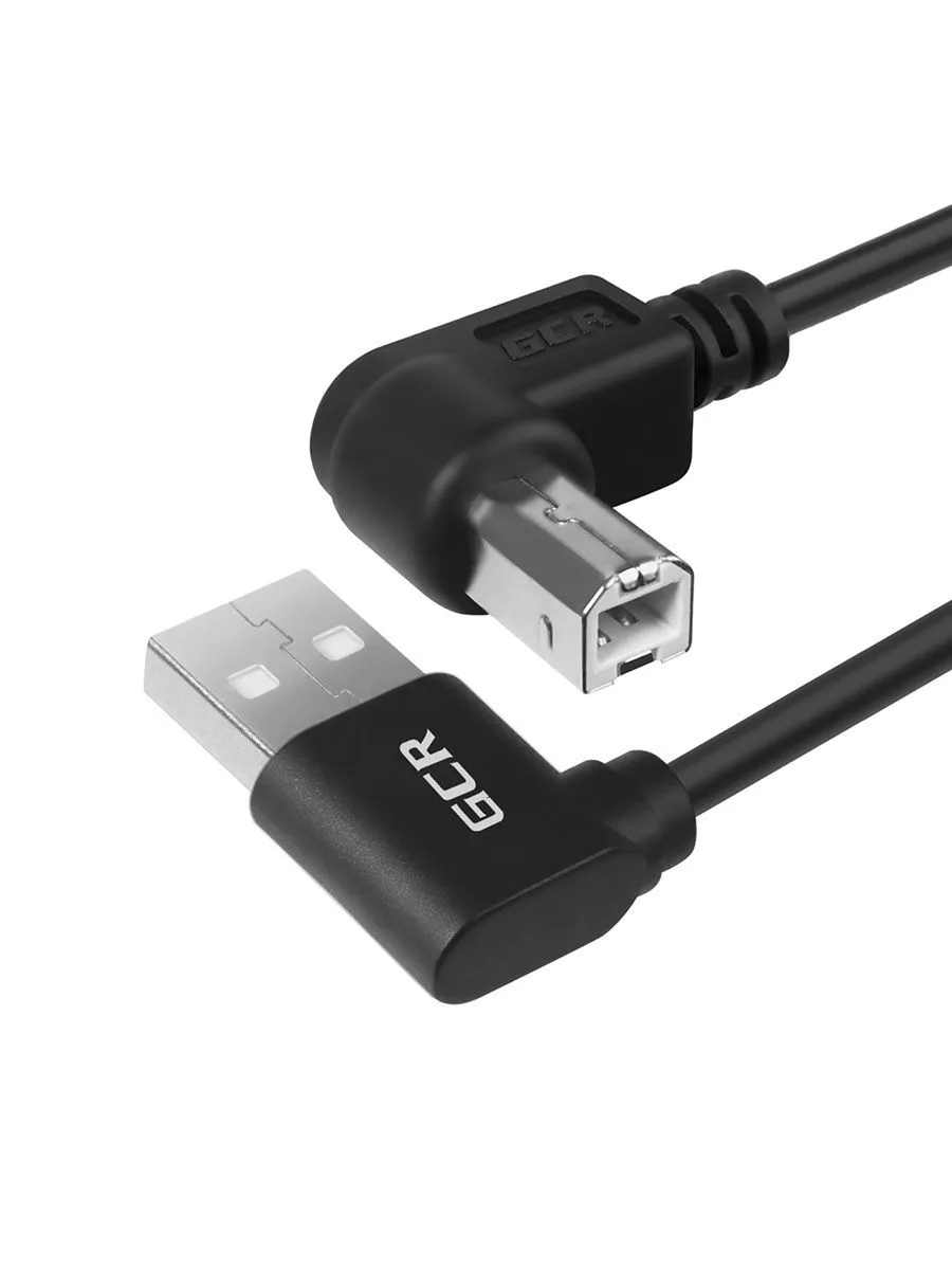 Кабель USB AM левый угол / BM 1.5м для оргтехники GCR 70412243 купить за  462 ₽ в интернет-магазине Wildberries