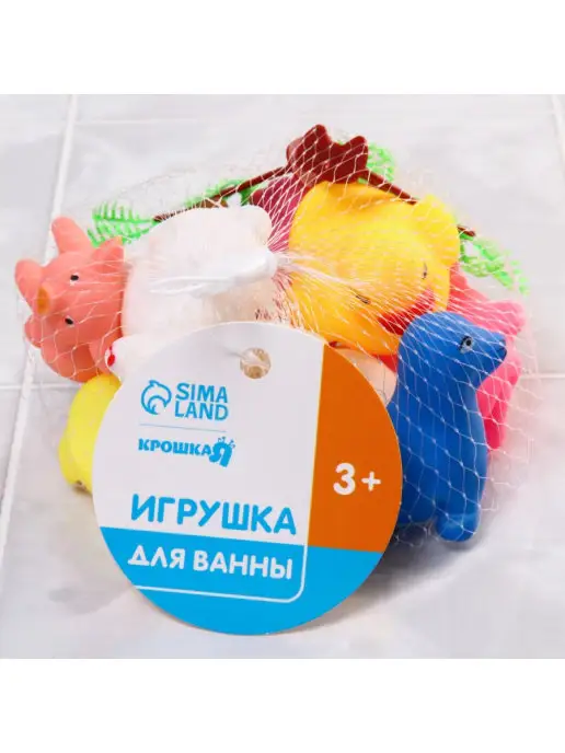 Крошка Я Игрушки для игры в ванне "На острове", белый, фото 4