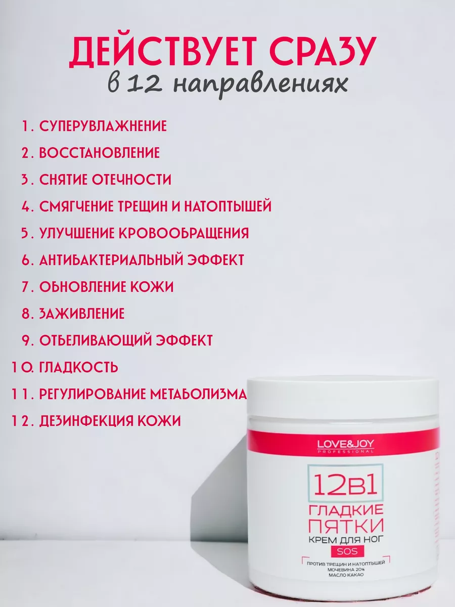 Крем для ног и рук с мочевиной 20% LOVE&JOY 70422502 купить за 426 ₽ в  интернет-магазине Wildberries