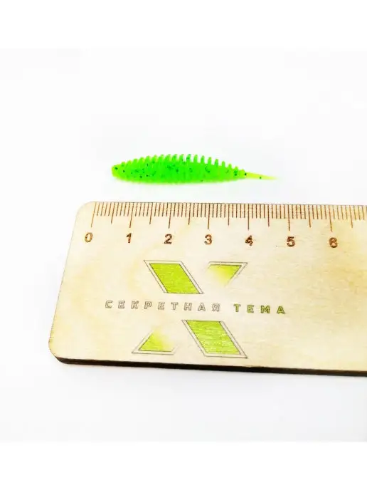 секретная тема Силиконовые приманки, зеленый, 12 шт, фото 2