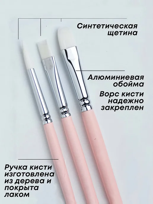 Color KIT Кисти для рисования HIMI набор 3 шт, 3 шт, фото 2