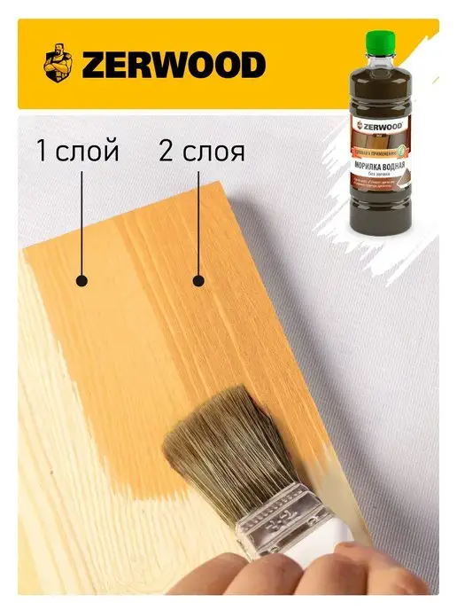 Zerwood Морилка для дерева палисандр 0,5л, 0,5 л, фото 6