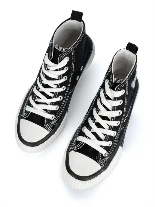 CONVERSE / кеды Кеды высокие текстильные, черный, фото 2