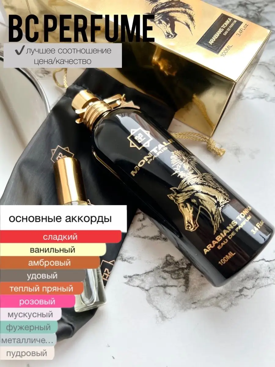 Montale ARABIANS TONKA Парфюмерная вода пробник 10 мл. BC store 70499179  купить за 458 ₽ в интернет-магазине Wildberries