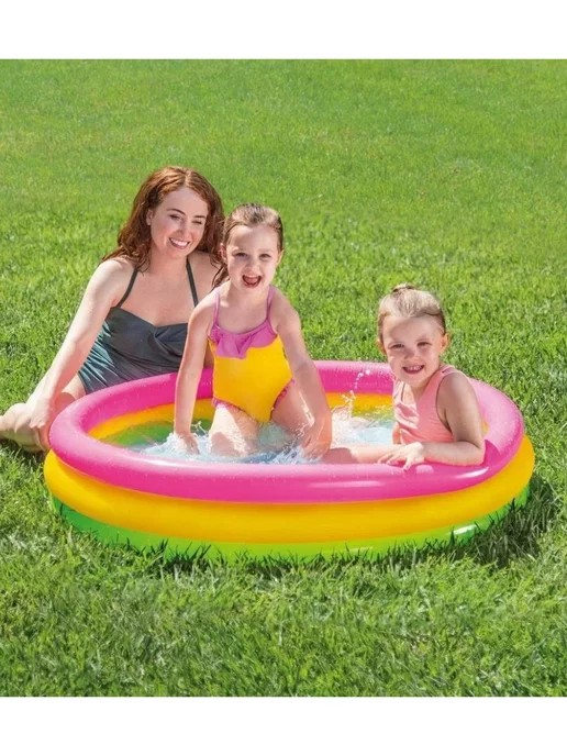 Intex Бассейн надувной детский 86 см, 114x25 см, в упаковке 1,2 кг, фото 6