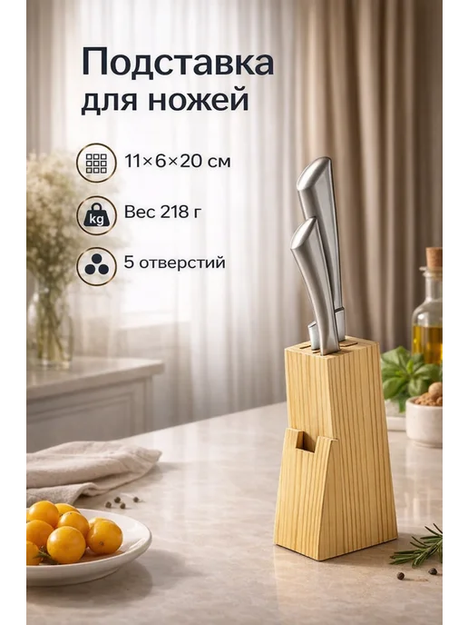 SKYPHOS Подставка для ножей и приборов 11х6х20 см, 6x20 см, фото 4