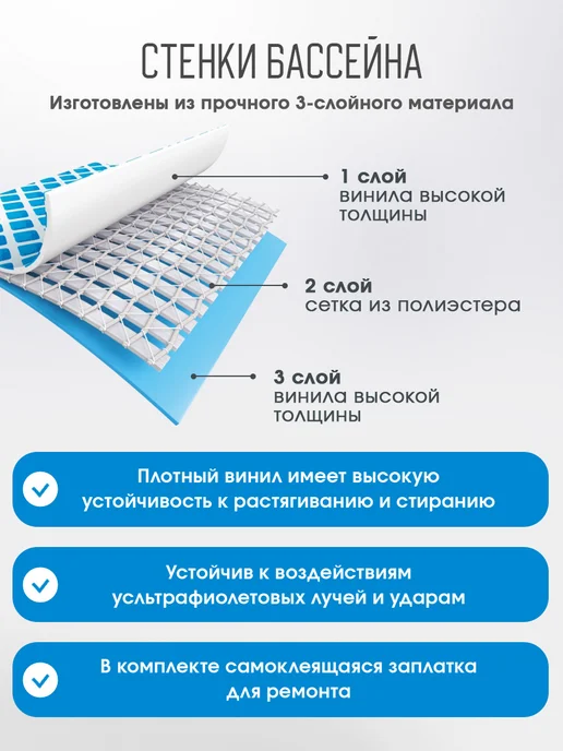 Bestway Бассейн надувной 183x51 см, 183x51 см, фото 3
