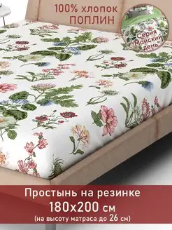 Натяжная простынь на резинке 180х200 см Beloje 70580977 купить за 1 068 ₽ в интернет-магазине Wildberries