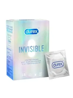 Презервативы Invisible ультратонкие №18 Durex 70581279 купить за 1 113 ₽ в интернет-магазине Wildberries