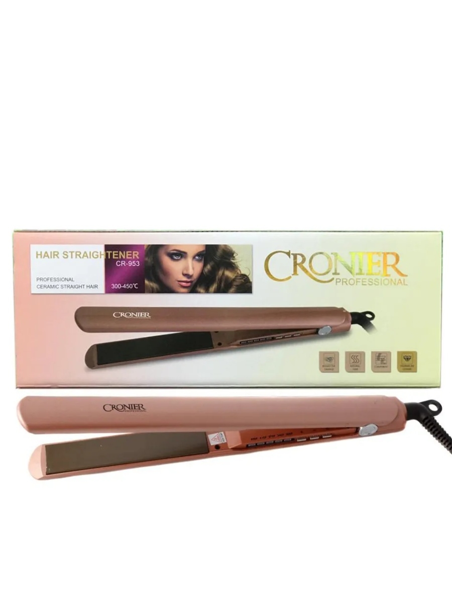 Выпрямитель essential. Cronier professional плойка. Cronier выпрямитель для волос professional нежно розового цвета.