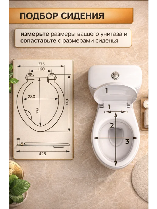 SMS Сиденье для унитаза старого oбразца мрамoр, белый, фото 3