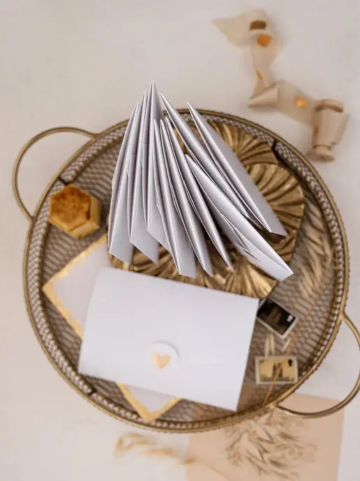 MAIL ART Конверты для денег на свадьбу белые, белый, фото 4